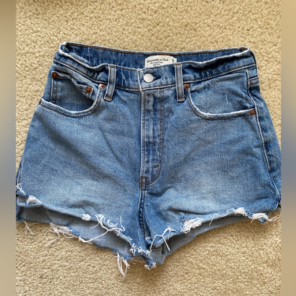 size 2, abercrombie high rise shorts